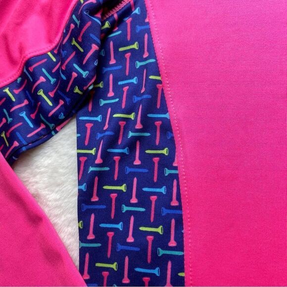 Birdies and Bows 1/4 Zip Pink Pullover Top Size Medium - Picture 6 of 10